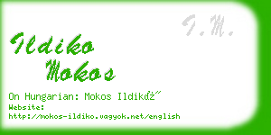 ildiko mokos business card